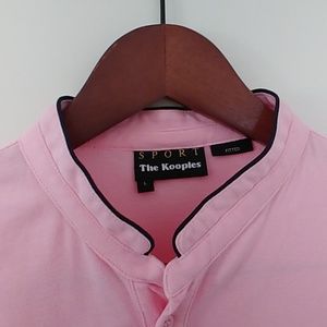 Polo Shirt with Band Collar